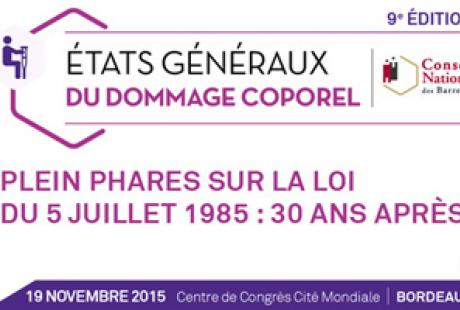 Etats Généraux du dommage corporel