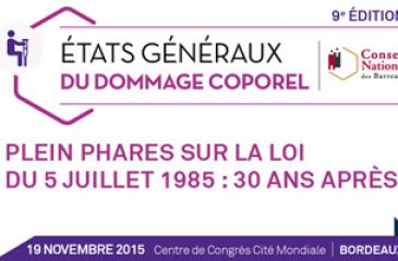 Etats Généraux du dommage corporel